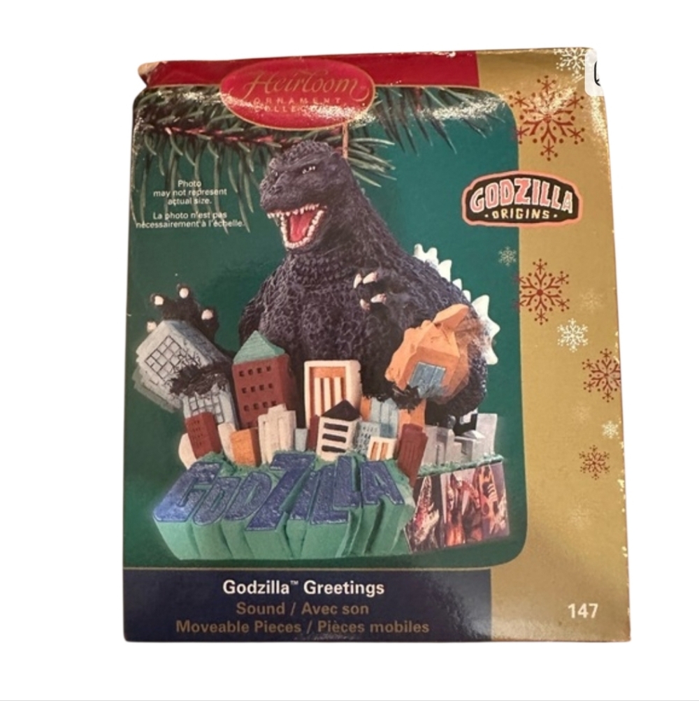 Carlton Cards Godzilla Ornament Moveable With Sound Collectable Item 147 | 2006